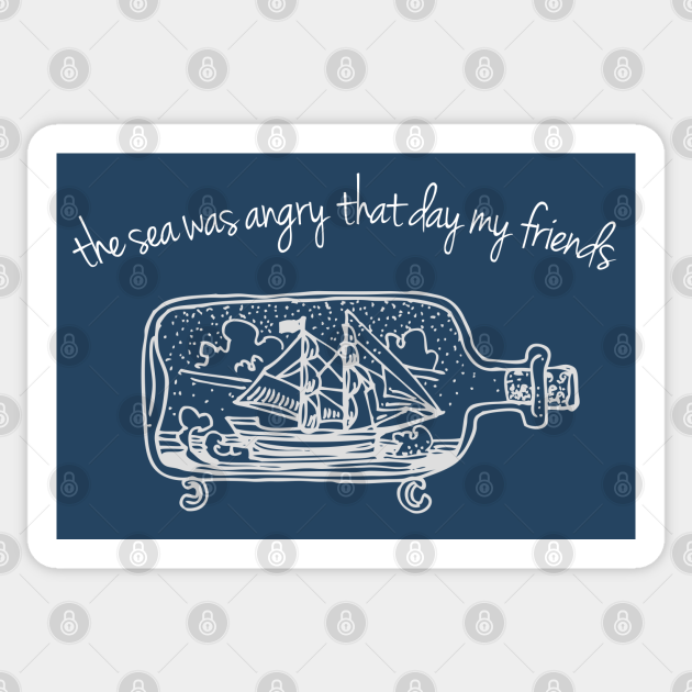 The Sea Was Angry That Day My Friends - Seinfeld Tv Show - Sticker